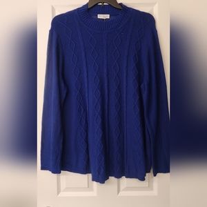 Kim Rogers Blue Crew Neck Sweater